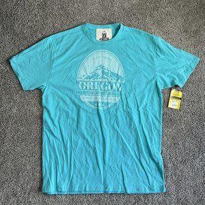 Be Oregon Lifestyle Co. Awaits T-Shirt Mens XL Outdoors Hiking Mountains